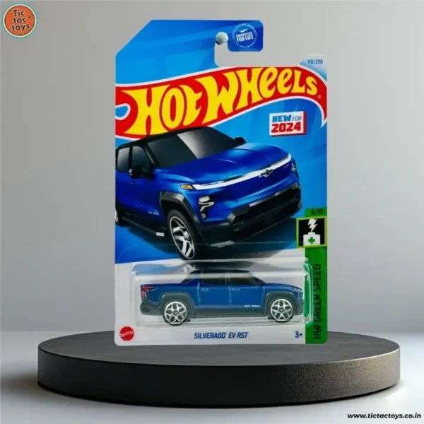 Hot Wheels Imported Card Chevrolet Silverado EV RST Blue