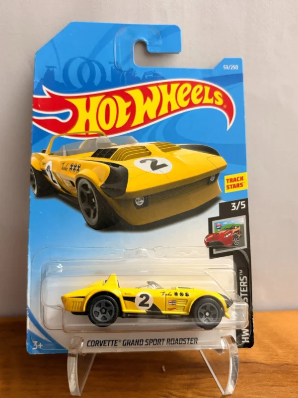 Hot Wheels Imported card Corvette Grand Sport Roadster (Yellow)