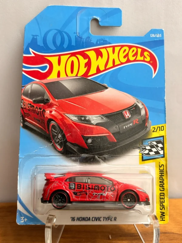 Hot Wheels 16 Honda Civic Type R Red Imported card