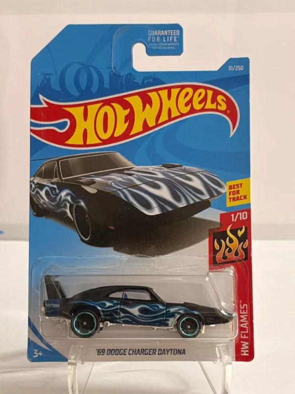 Hot Wheels 69 Dodge Charger Daytona Black US card
