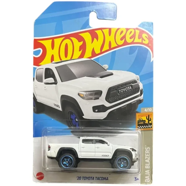 Hot Wheels 1:64 20 Toyota Tacoma HW Dirt 3 Years & Above (White) -(2023 Card)