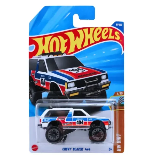 Hot Wheels Chevy Blazer 4x4 White IMPORTED CARD