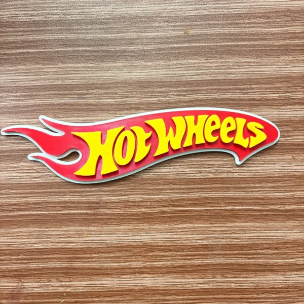 Hotwheels Logo Decorative 3D Printed