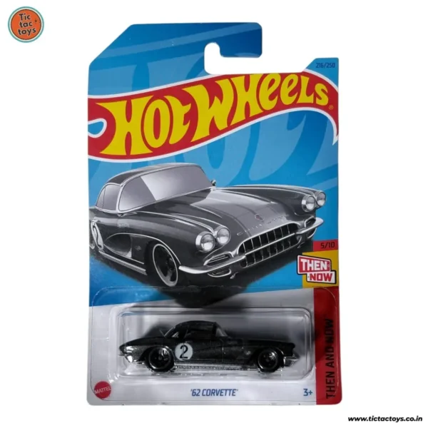Hot Wheels 62 CORVETTE (Black) 2023 Card