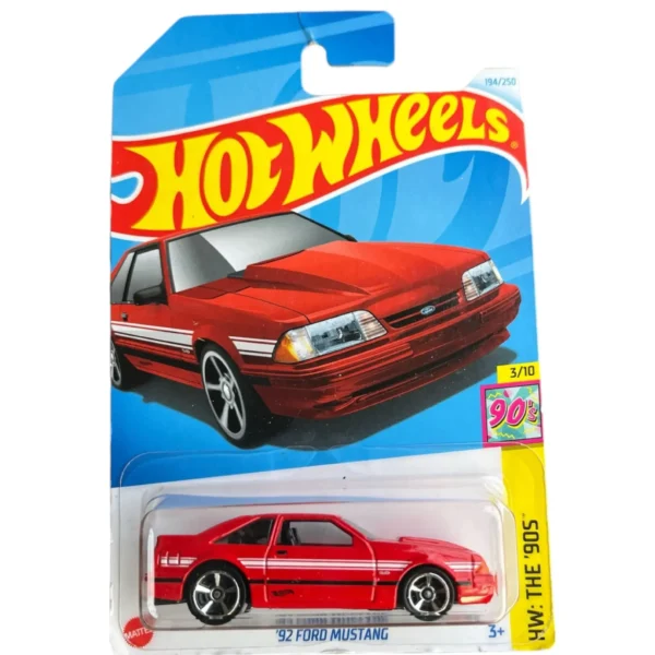 Hot Wheels 92 Ford Mustang HW The 90S Ages 3 and Up (Red)