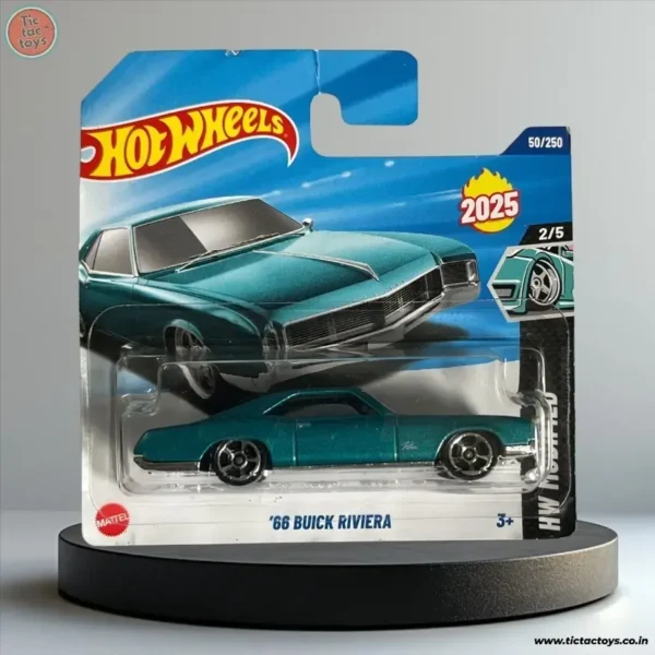 Hot Wheels Imported Card : 66 Buick Riviera HW Modified (Green)