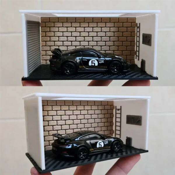 Diecast Car GARAGE DIORAMA for 1:64 scale