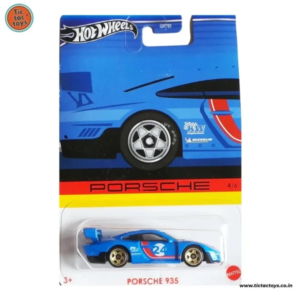 Hot Wheels Porsche 935 (Blue) Imported Card