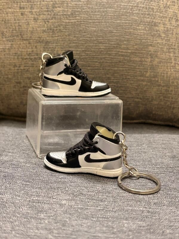 3D Mini Nike Shoe Keychain Sneaker for Shoe lovers Grey black white