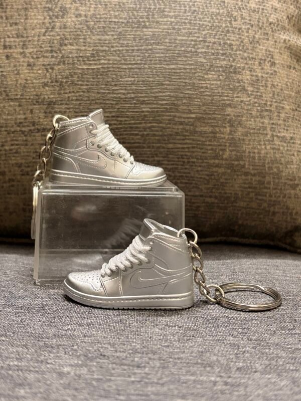 3D Mini Nike Shoe Keychain Sneaker for Shoe lovers Silver