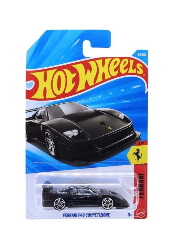 Hot Wheels Ferrari F40 Competizione (Black) Imported Card